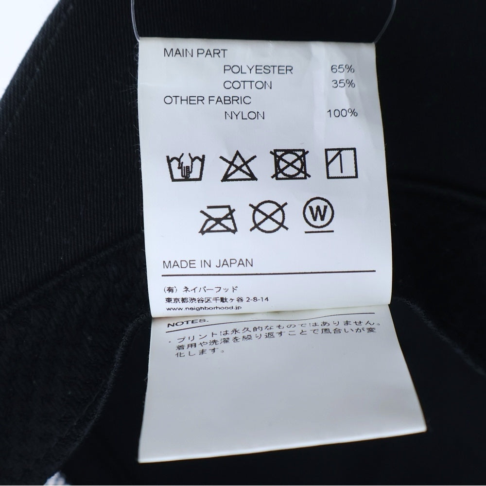 NEIGHBORHOOD(ネイバーフッド) Logo Print Mesh Cap 231YGNH-HT02S ロゴ プリント メッシュキャップ ブラック