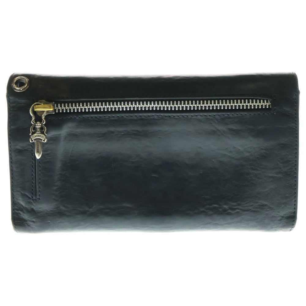 CHROME HEARTS(クロムハーツ) WAVE ウェーブ レザーウォレット 財布 ブラック BCA374