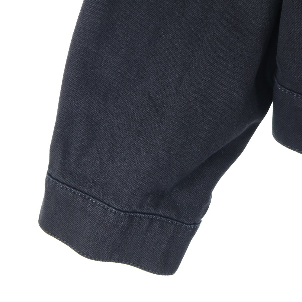 BALENCIAGA(バレンシアガ) 19AW CREW Denim Jacket 628701 TEW35 ロゴ刺繍 デニムジャケット ブラック