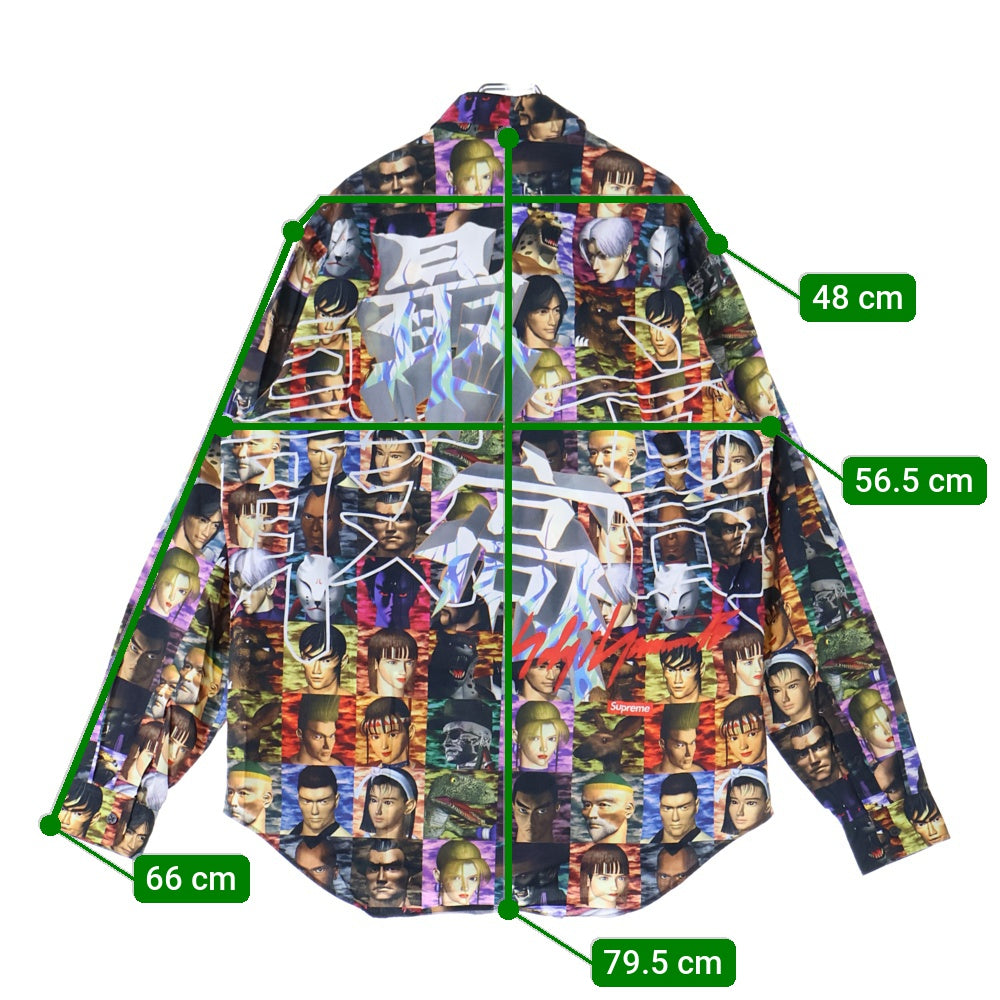 SUPREME(シュプリーム) 22AW ×Yohji Yamamoto TEKKEN Shirt ×ヨウジヤマモト 鉄拳 総柄 長袖シャツ マルチカラー