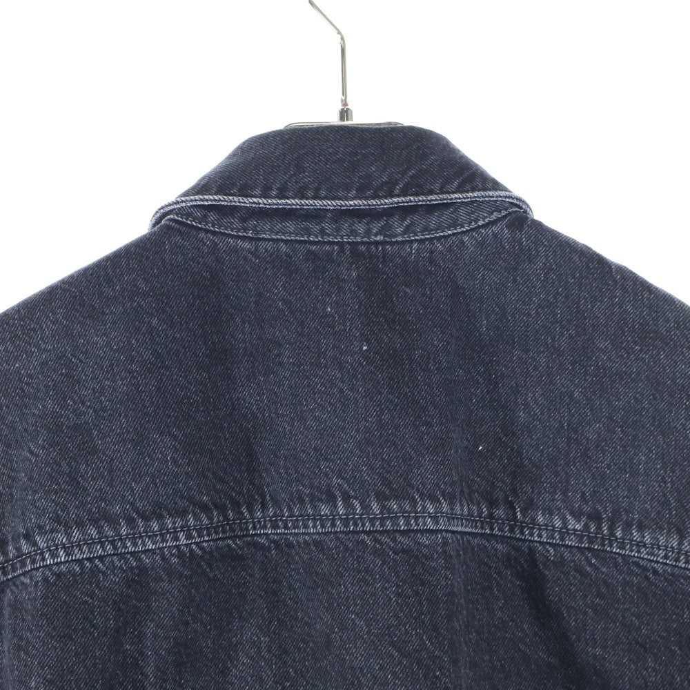 Acne Studios(アクネ ストゥディオズ) リラックスフィット ダメージ加工 デニムボタンアップシャツ ブラック FN-UX-SHIR000038
