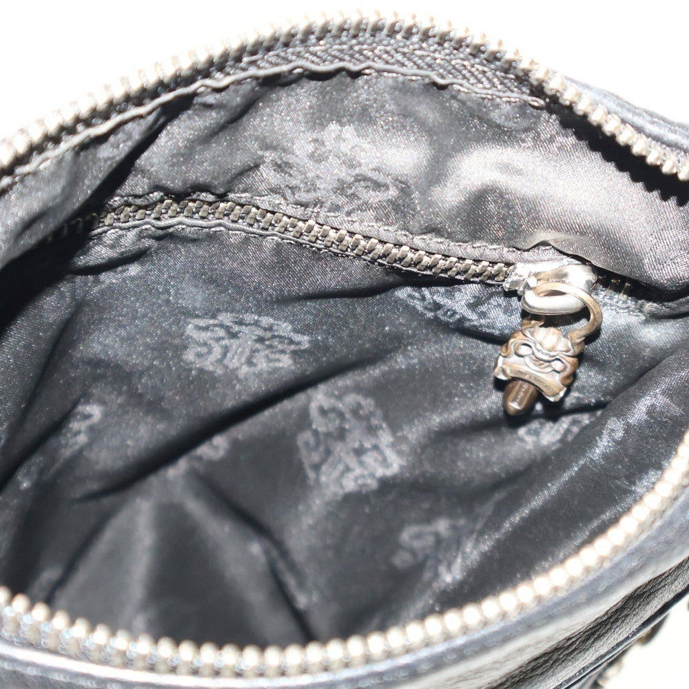 CHROME HEARTS(クロムハーツ) PERRY LTHR ペリー CHプラス パッチ レザー ショルダーバッグ ブラック