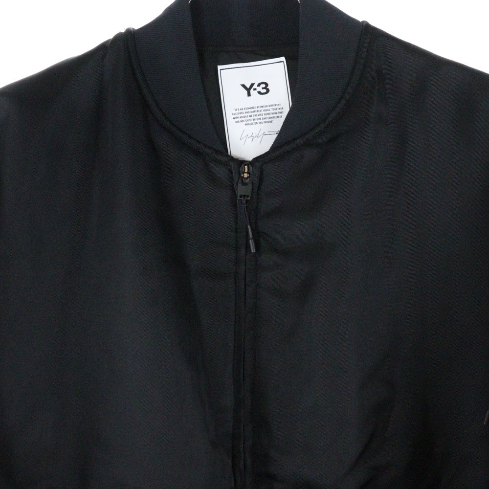 Y-3(ワイスリー) W CLASSIC TECH TWILL BO H61958 フライトジャケット ジップアップボンバージャケット ブラック