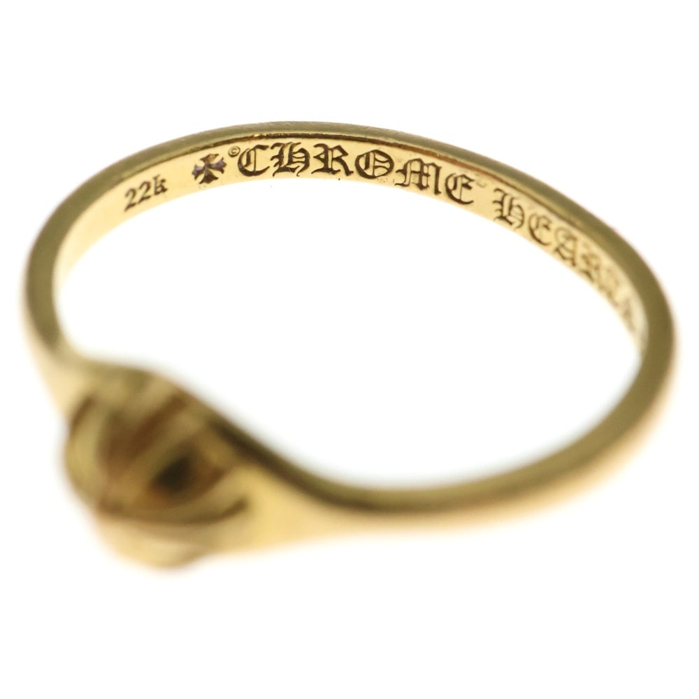 CHROME HEARTS(クロムハーツ) 22K BUBBLEGUM CROSSBALL RING バブルガム クロスボール リング ゴールド