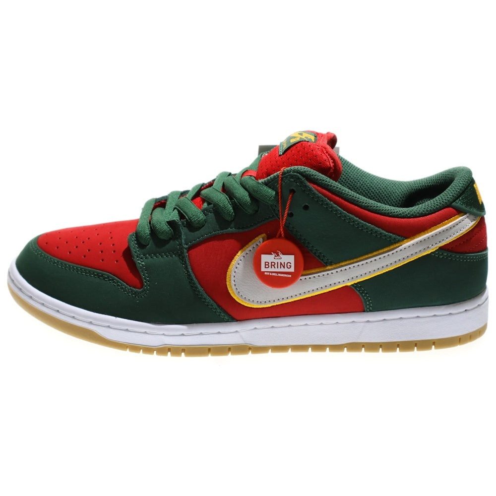 NIKE SB(ナイキエスビー) DUNK LOW Seattle Supersonics FZ1287-300 ダンク シアトル スーパーソニックス ローカットスニーカー レッド/グリーン US11/29cm