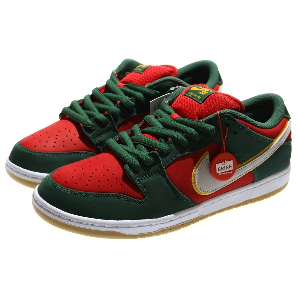 NIKE SB(ナイキエスビー) DUNK LOW Seattle Supersonics FZ1287-300 ダンク シアトル スーパーソニックス ローカットスニーカー レッド/グリーン US11/29cm