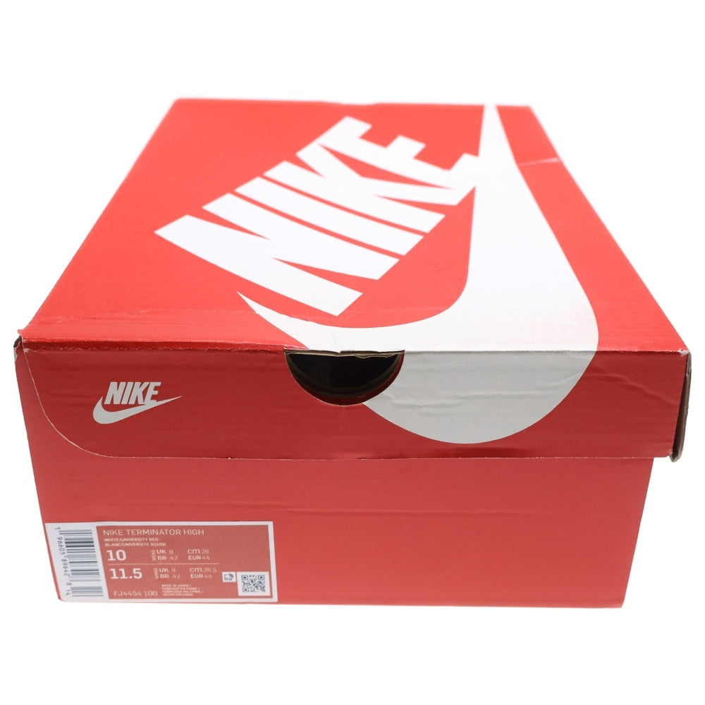 NIKE(ナイキ) TERMINATOR HIGH FJ4454-100 ターミネーター ハイカットスニーカー レッド/ホワイト US10/28cm