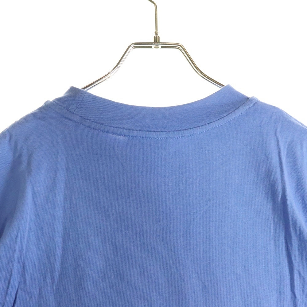 MONCLER(モンクレール) SS T-SHIRT H20918C00005 ロゴアウトライン クルーネック半袖Tシャツカットソー ブルー