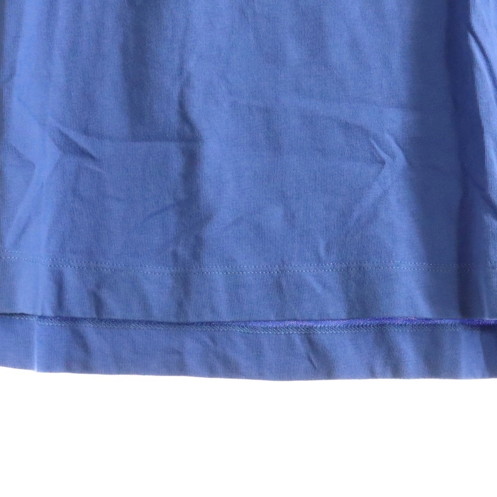 MONCLER(モンクレール) SS T-SHIRT H20918C00005 ロゴアウトライン クルーネック半袖Tシャツカットソー ブルー