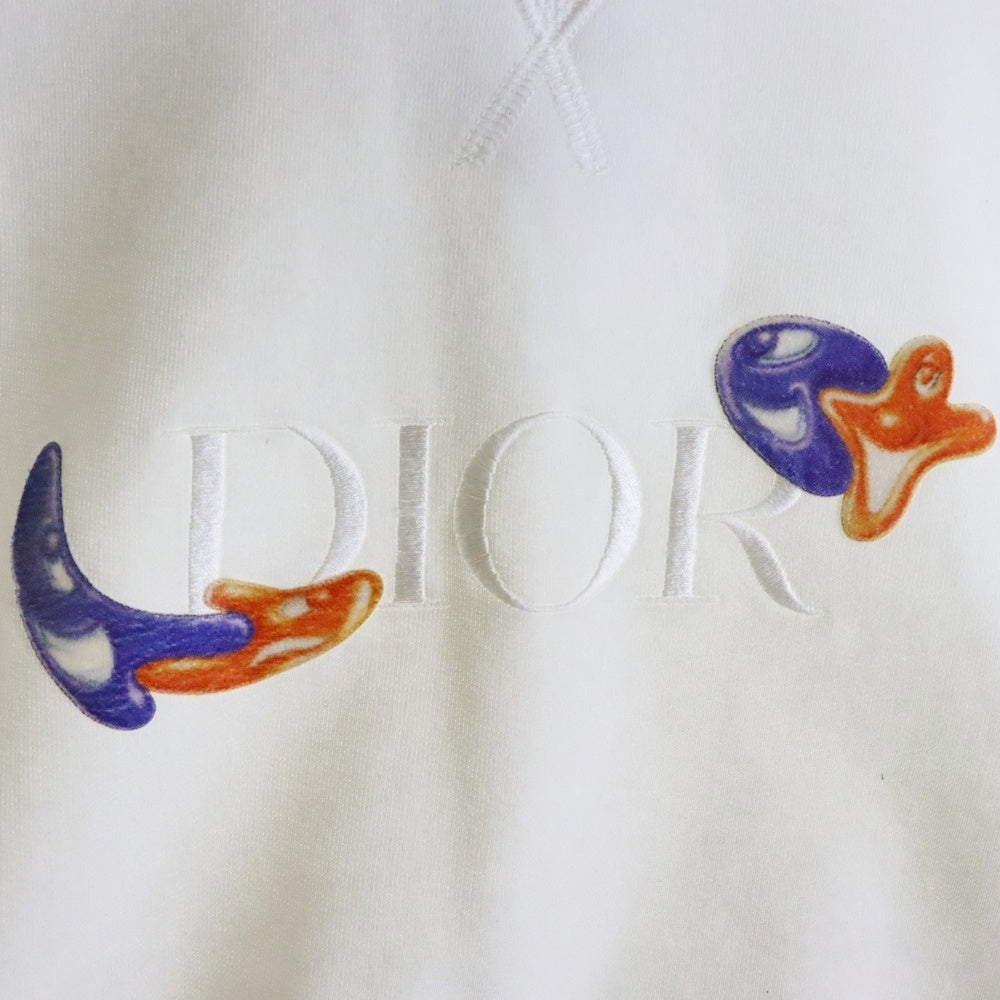 DIOR(ディオール) 21AW ×Kenny Scharf Oversized Sweatshirt 193J687B0531 ×ケニーシャーフ オーバーサイズ クルーネックスウェットトレーナー ホワイト