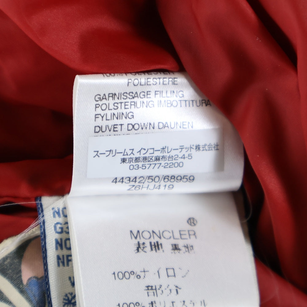 MONCLER(モンクレール) HIMALAYA ヒマラヤ 袖ロゴパッチ ジップアップダウンジャケット ボルドー 44342