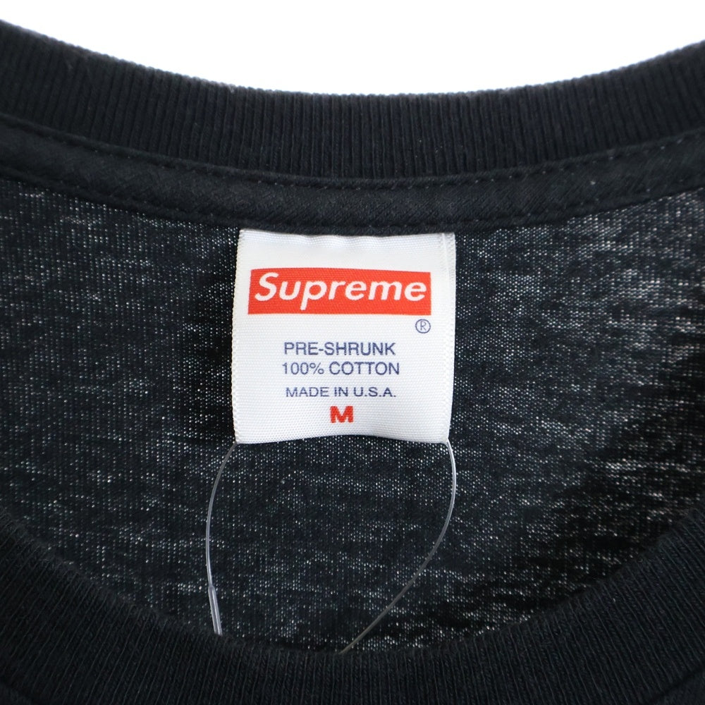 SUPREME(シュプリーム) 22SS still talking tee スティール トーキング 半袖Tシャツ カットソー ブラック