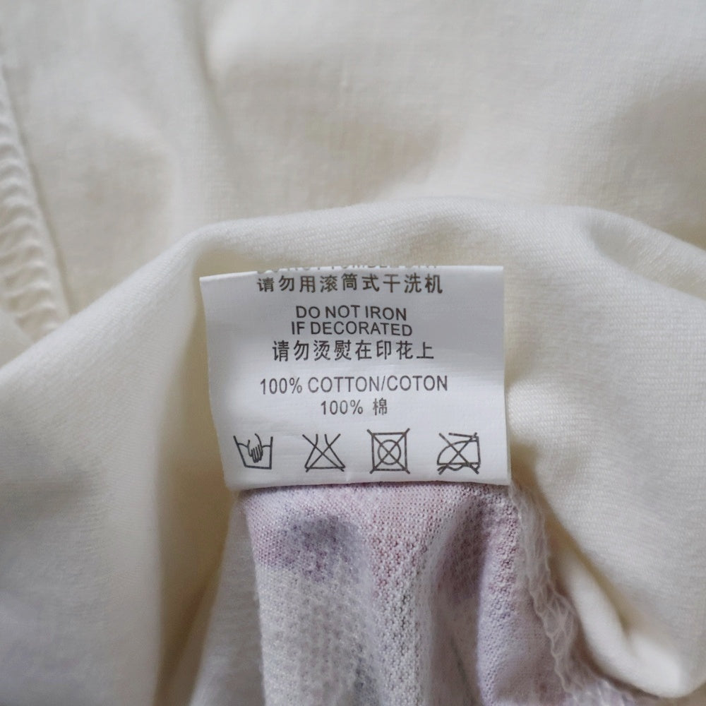 VERSACE(ヴェルサーチ) クラシックV2 花柄 Vネック半袖Tシャツカットソー ホワイト