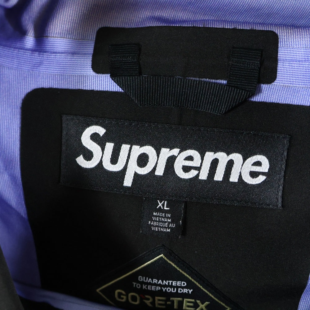 SUPREME(シュプリーム) 24SS GORE-TEX Taped Seam Shell Jacket テープドシームシェルジャケット ナイロンジャケット ブルゾン ブラック