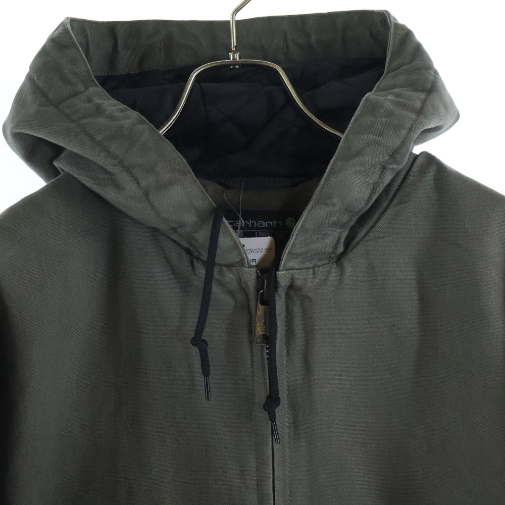 CARHARTT(カーハート) WASHED DUCK INSULATED ACTIVE JACKET J130-M アクティブ ジップアップ フーデッド ダックジャケット カーキ