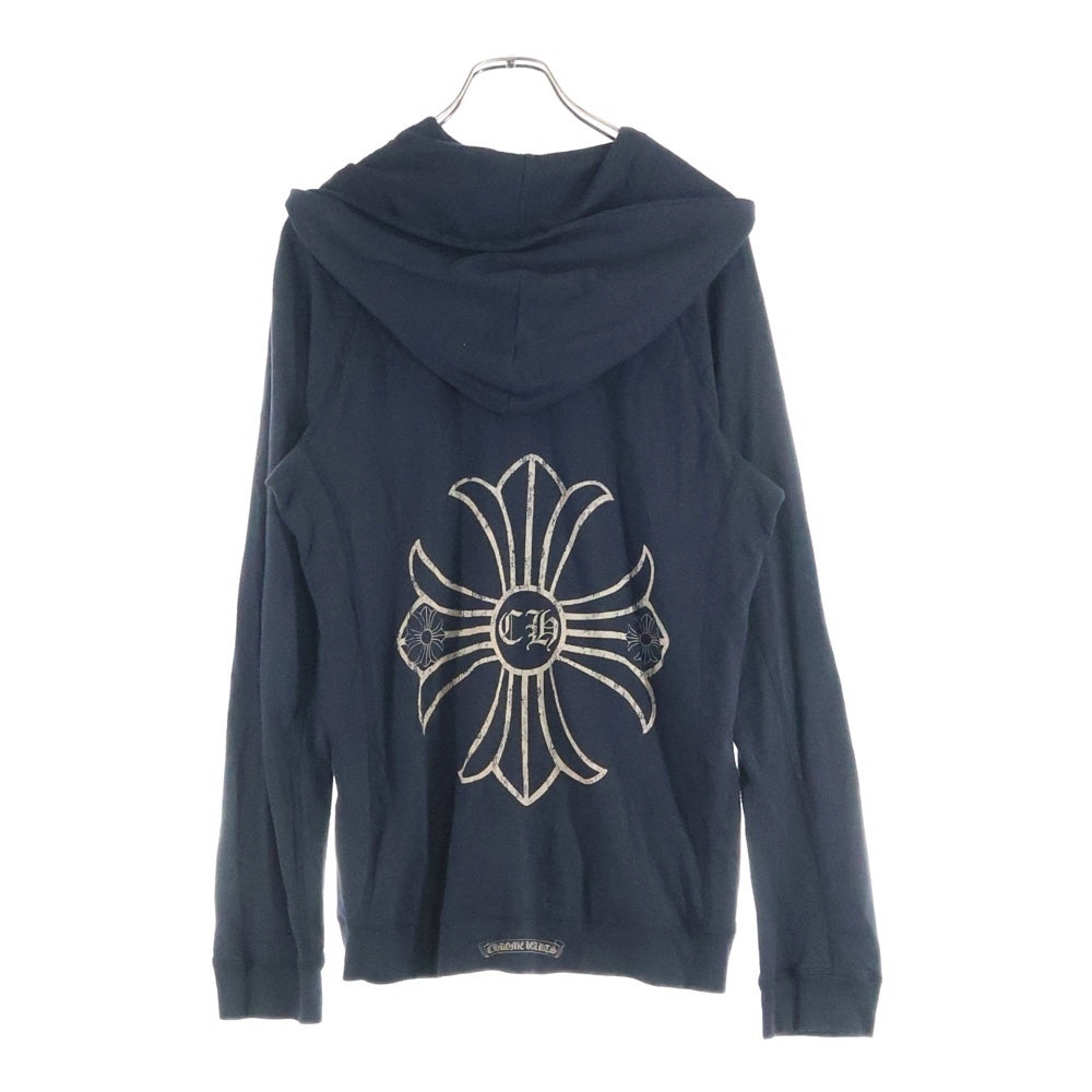 CHROME HEARTS(クロムハーツ) バックCHプラスジップアップパーカー フーディー ダガージップ ブラック