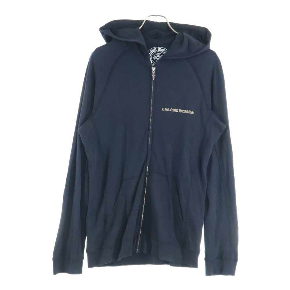 CHROME HEARTS(クロムハーツ) バックCHプラスジップアップパーカー フーディー ダガージップ ブラック