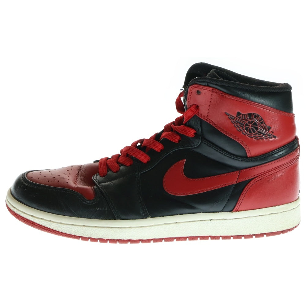 NIKE(ナイキ) AIR JORDAN 1 RETRO HIGH 332550-061 エアジョーダン 1 レトロハイ ハイカットスニーカー シューズ レッド/ブラック US9.5/27.5cm