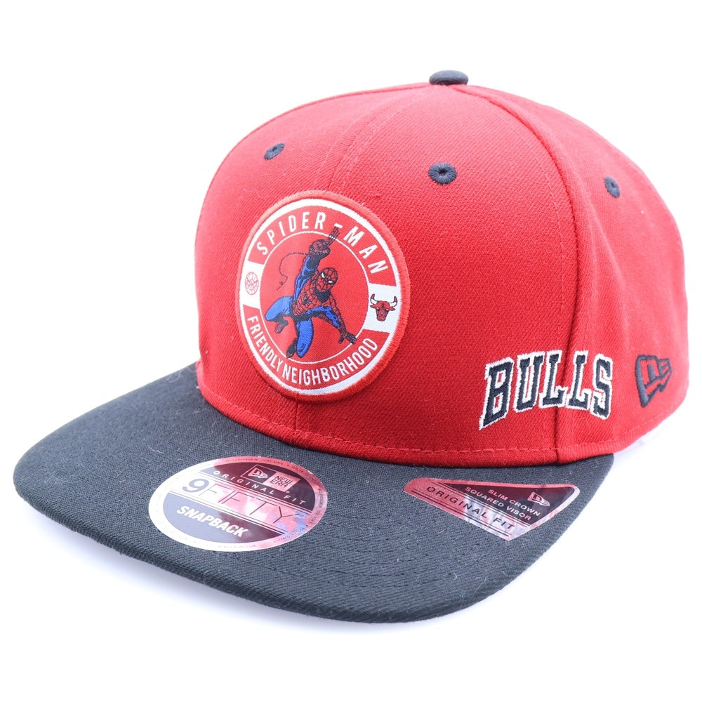 NEW ERA(ニューエラ) 9FIFTY シカゴブルズ スナップバック ベースボールキャップ 帽子 レッド/ブラック