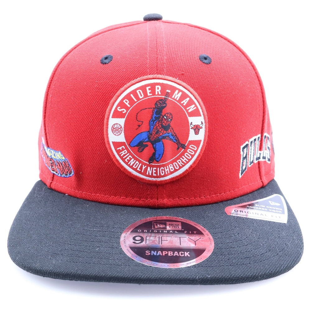 NEW ERA(ニューエラ) 9FIFTY シカゴブルズ スナップバック ベースボールキャップ 帽子 レッド/ブラック