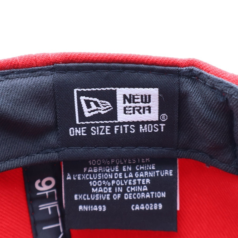 NEW ERA(ニューエラ) 9FIFTY シカゴブルズ スナップバック ベースボールキャップ 帽子 レッド/ブラック