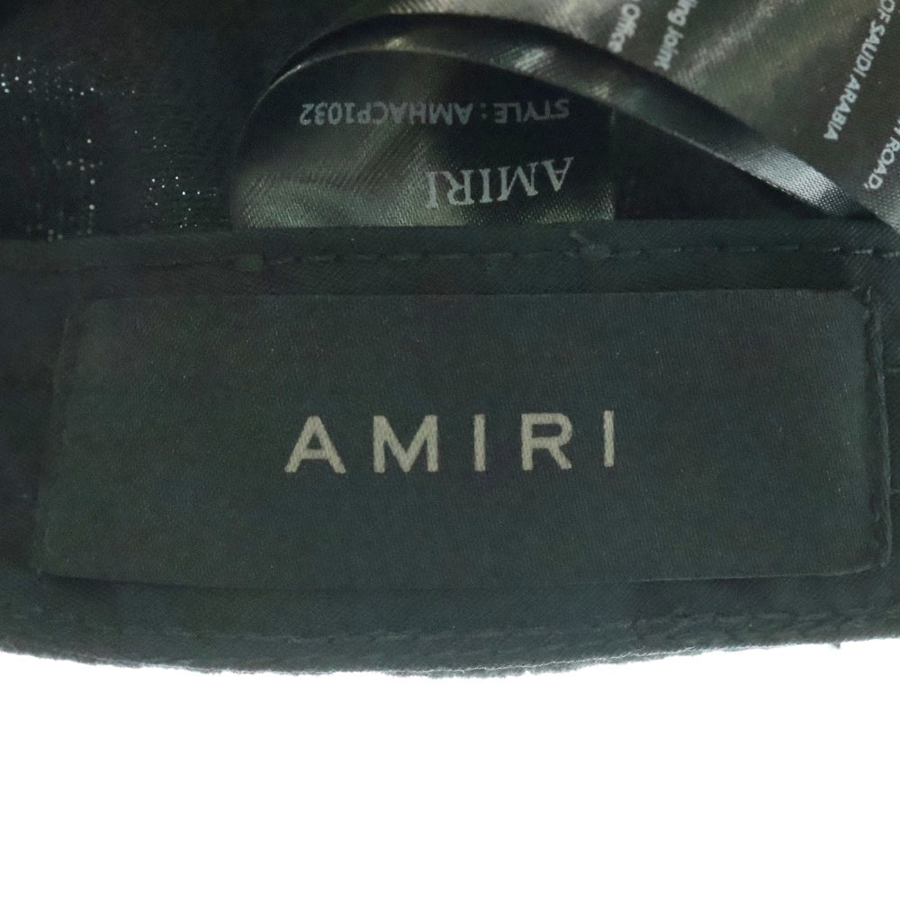 AMIRI(アミリ) MA CANVAS HAT CAP AMHACP1032 ロゴ キャンバス ハット キャップ 帽子 ブラック