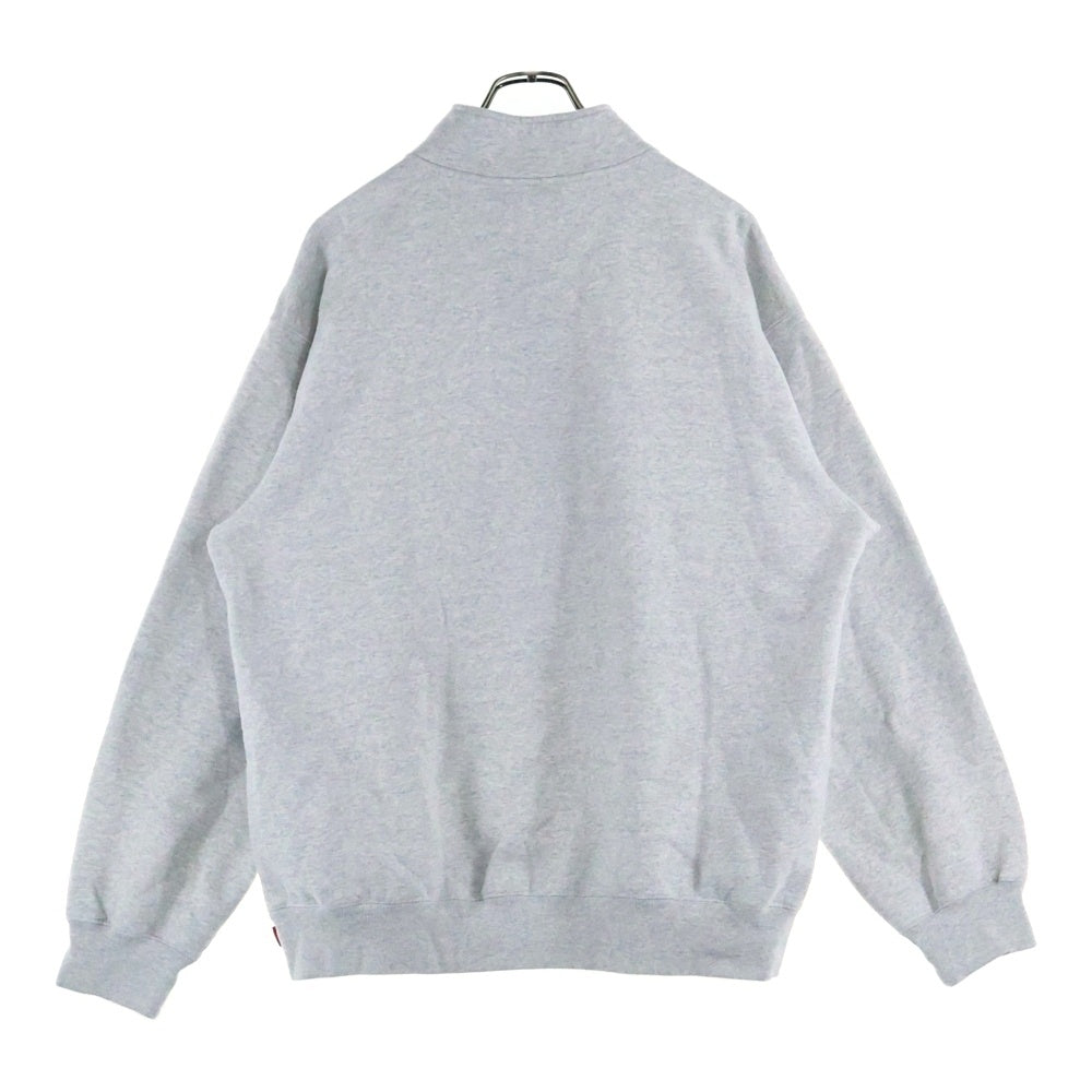 SUPREME(シュプリーム) 25AW Crest Applique Half Zip Pullover クレスとアップリケハーフジップスウェットトレーナー グレー