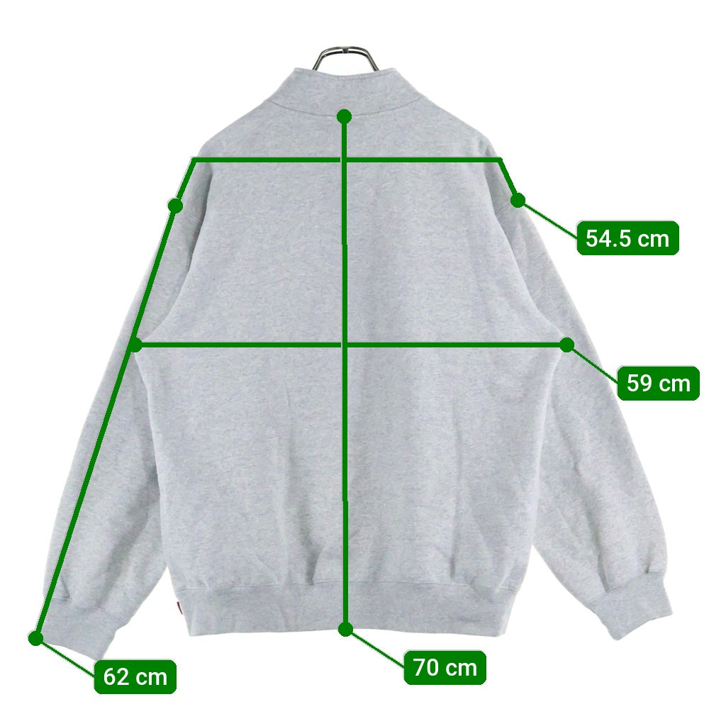 SUPREME(シュプリーム) 25AW Crest Applique Half Zip Pullover クレスとアップリケハーフジップスウェットトレーナー グレー