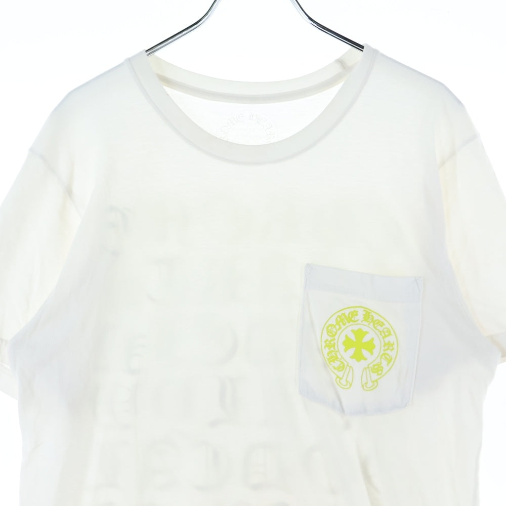 CHROME HEARTS(クロムハーツ) Yellow Made In Hollywood イエロー メイドインハリウッド プリント半袖Tシャツ 半袖カットソー ホワイト