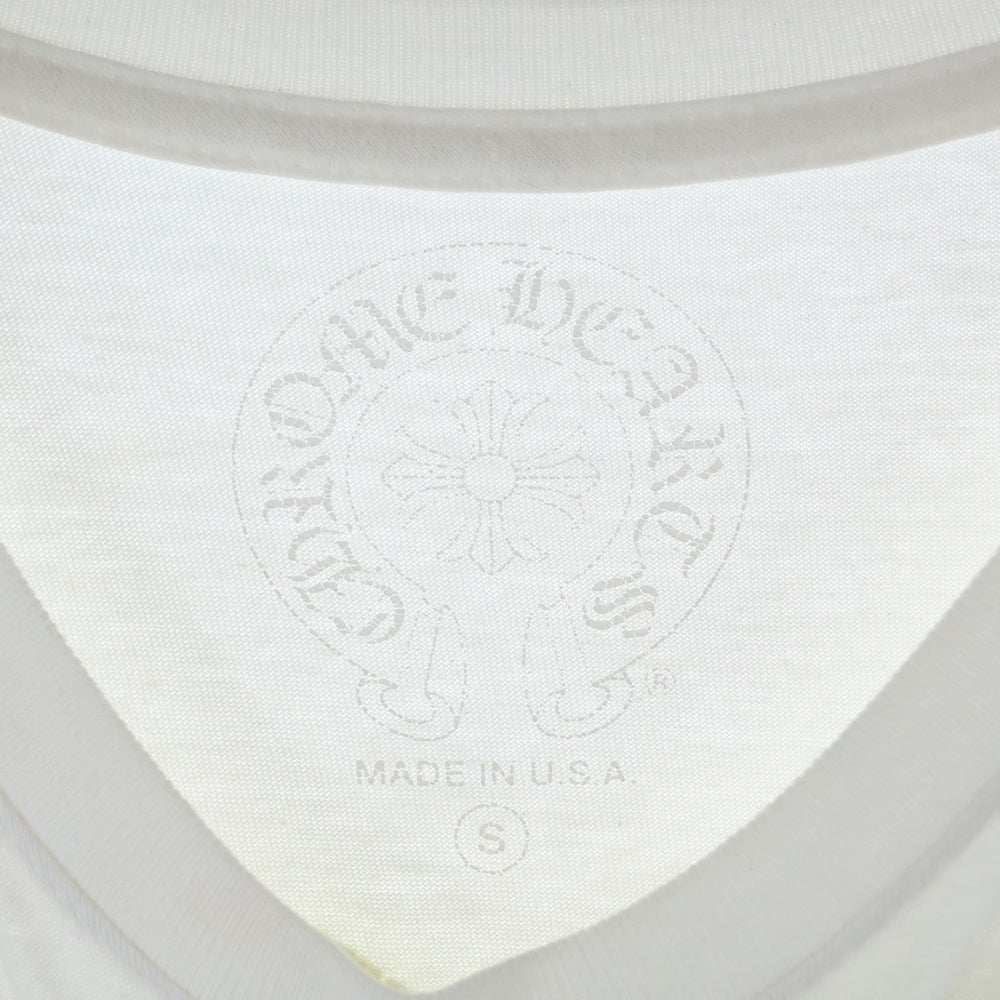 CHROME HEARTS(クロムハーツ) Yellow Made In Hollywood イエロー メイドインハリウッド プリント半袖Tシャツ 半袖カットソー ホワイト