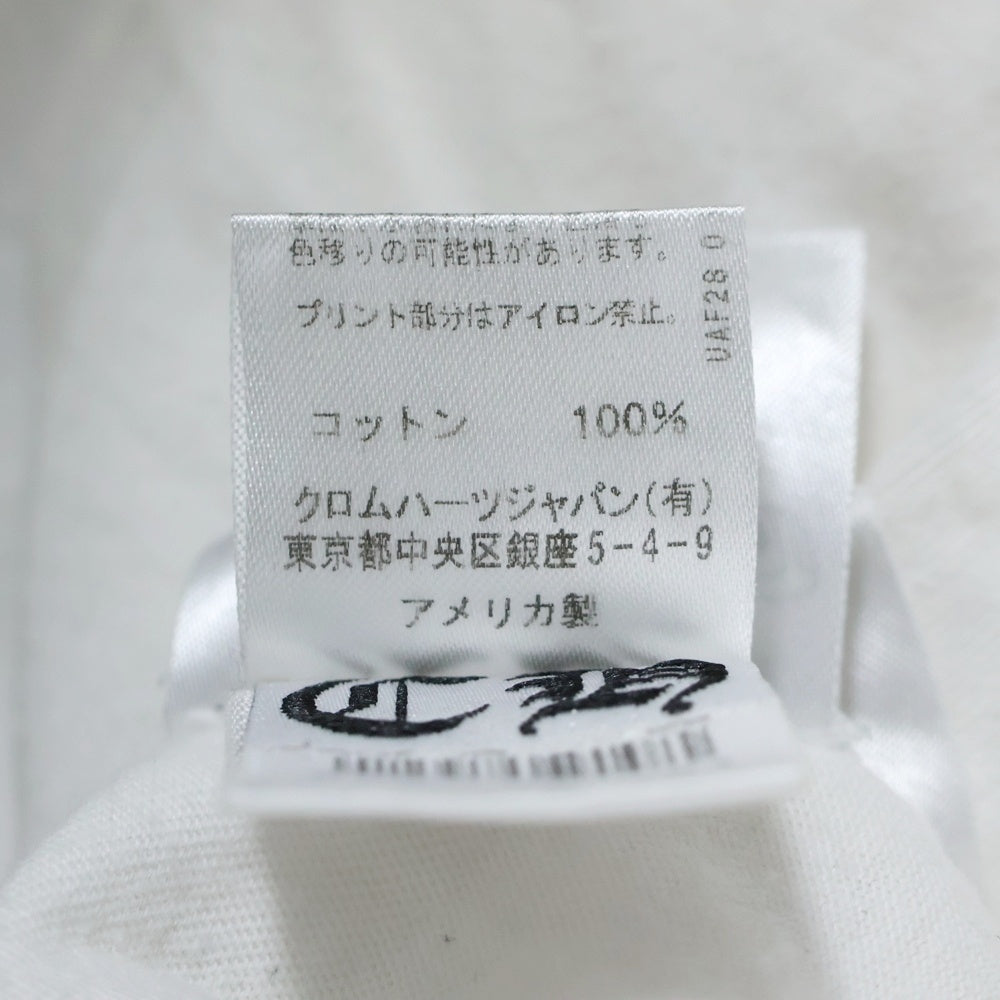 CHROME HEARTS(クロムハーツ) Yellow Made In Hollywood イエロー メイドインハリウッド プリント半袖Tシャツ 半袖カットソー ホワイト