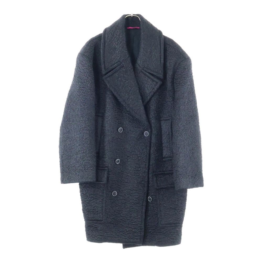 VALENTINO(ヴァレンティノ) Double Breasted Coat IV0CAG258U6 ウールPコート ブラック