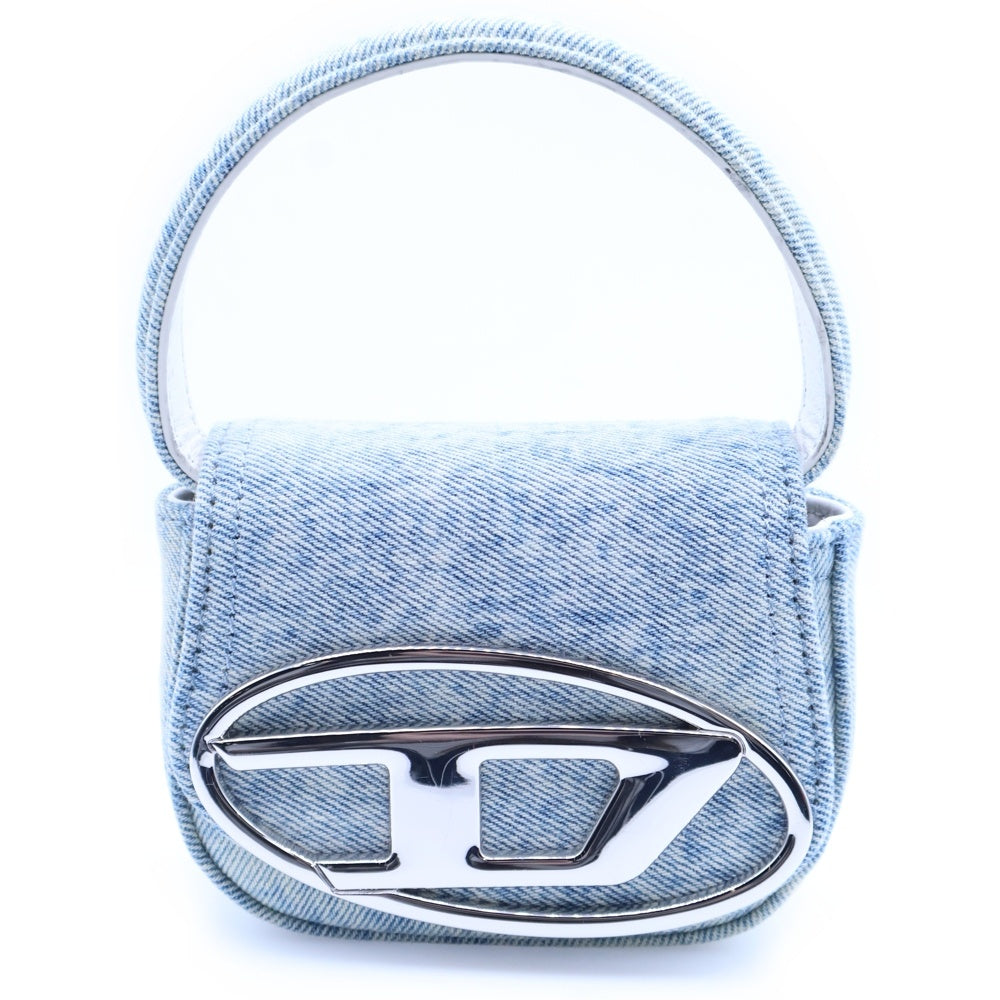 DIESEL(ディーゼル) Logo Denim Bag JP-1DR XS SHOULDER ロゴ デニム ハンドバッグ ショルダーバッグ ブルー