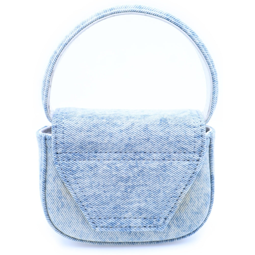 DIESEL(ディーゼル) Logo Denim Bag JP-1DR XS SHOULDER ロゴ デニム ハンドバッグ ショルダーバッグ ブルー