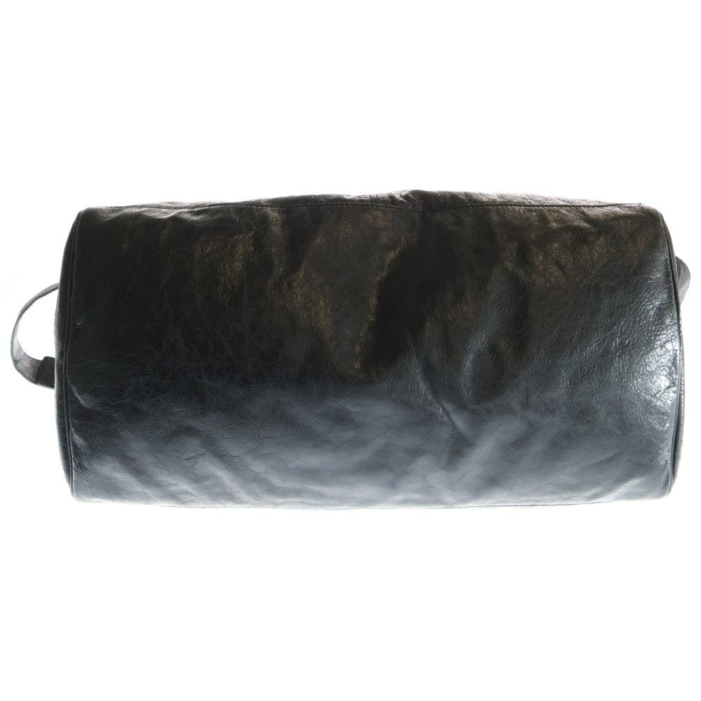 BALENCIAGA(バレンシアガ) SQUASH Boston Bag 285702 スクワッシュ レザー ボストンバッグ ショルダーバッグ ブラック