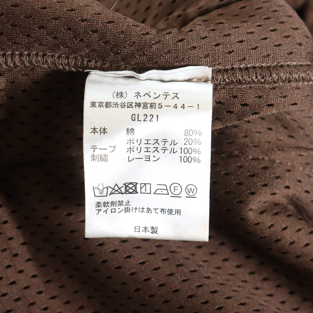 Needles(ニードルス) ×BEAMS FLEECE JACKET ビームス ロゴ刺繍ジップアップフリースジャケット ボアジャケット ブラウン GL221