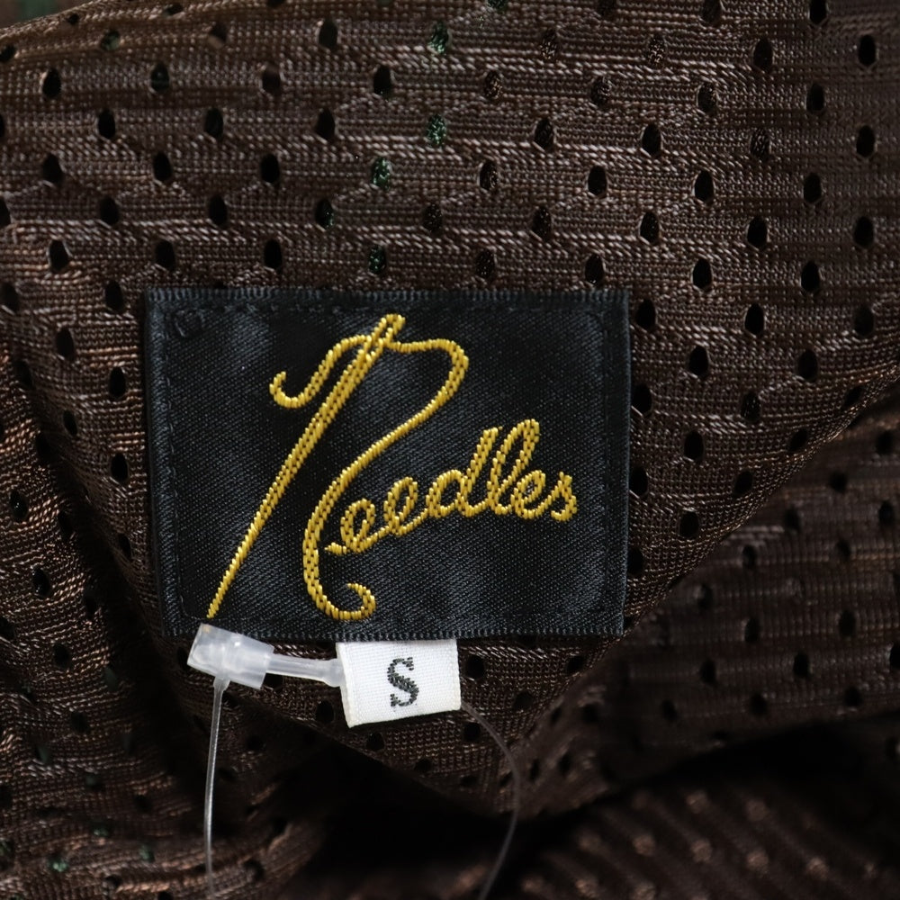 Needles(ニードルス) ×BEAMS FLEECE PANTS ビームス ロゴ刺繍フリースパンツ ブラウン LQ371