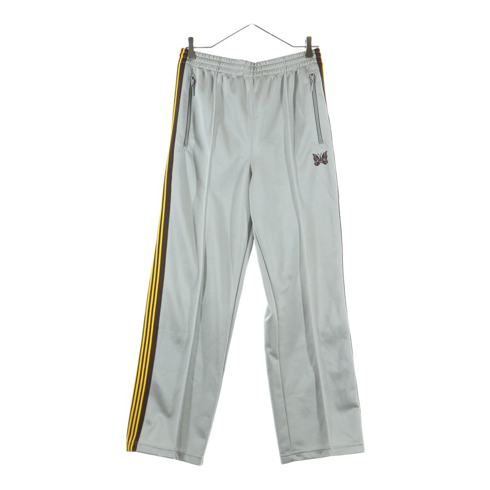 Needles(ニードルス) BOOT CUT PANTS ロゴ刺繍ブーツカットパンツ グレー MR588
