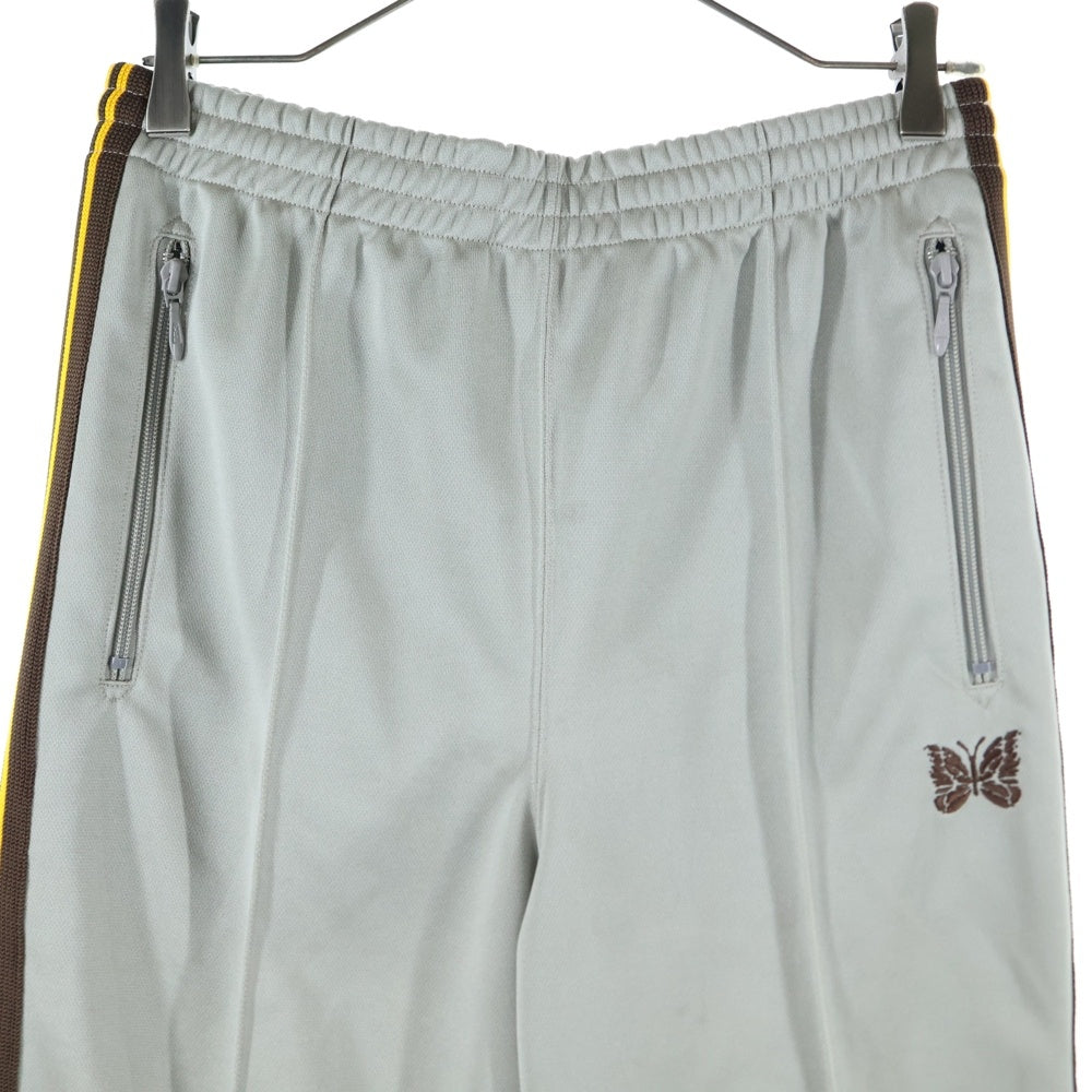 Needles(ニードルス) BOOT CUT PANTS ロゴ刺繍ブーツカットパンツ グレー MR588
