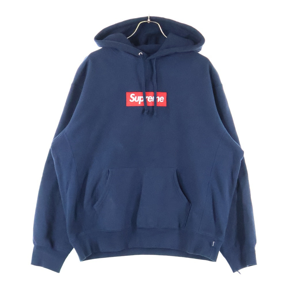 SUPREME(シュプリーム) 24AW Box Logo Hooded Sweatshirt ボックスロゴプルオーバースウェットパーカー フーディー ネイビー