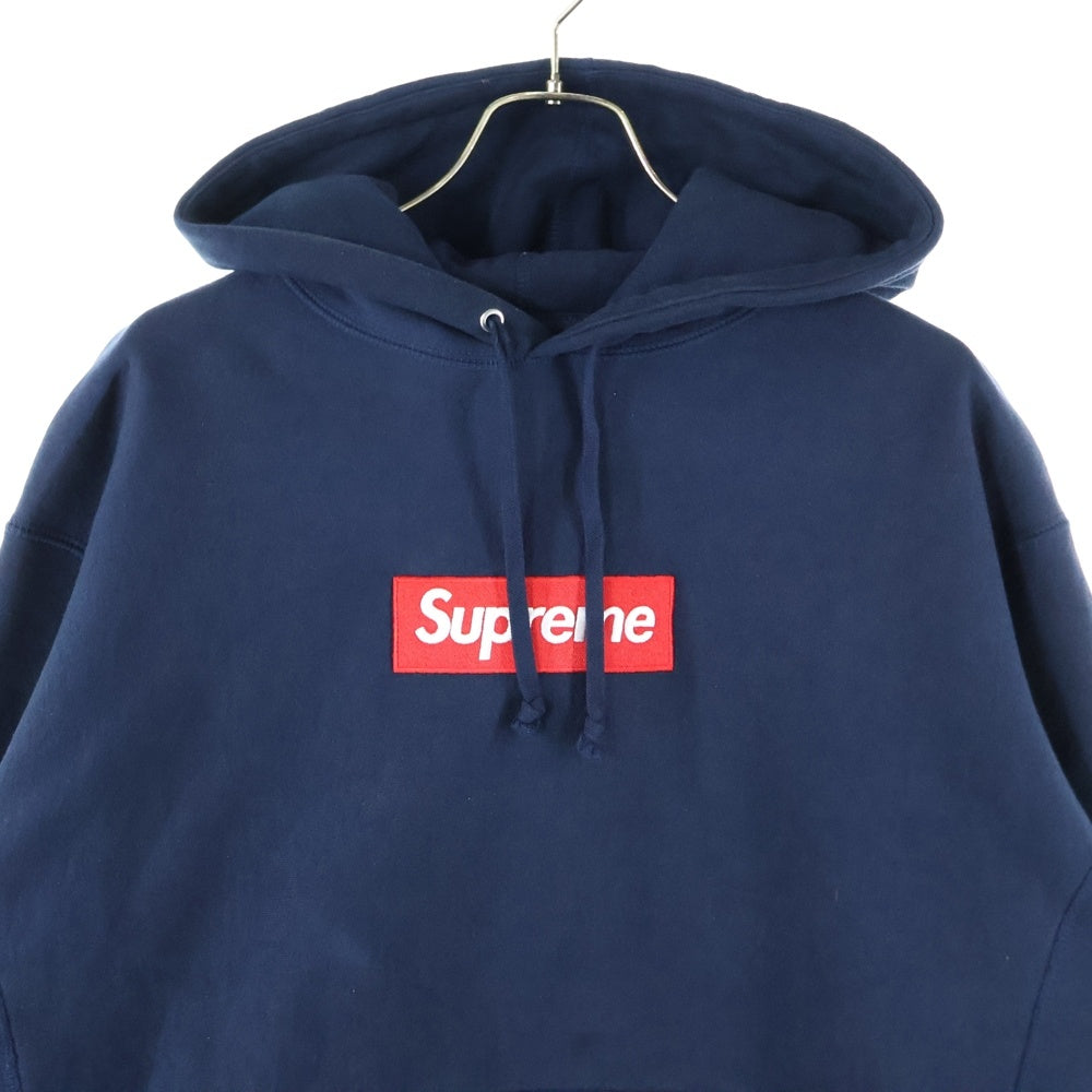SUPREME(シュプリーム) 24AW Box Logo Hooded Sweatshirt ボックスロゴプルオーバースウェットパーカー フーディー ネイビー