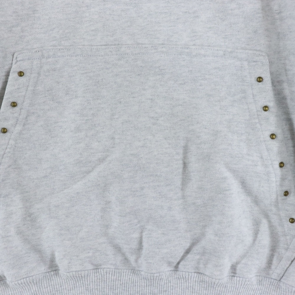 X-LARGE(エクストララージ) FRONT LOGO HOODIE フロントロゴ刺繍プルオーバースウェットパーカー フーディー グレー 101244012019