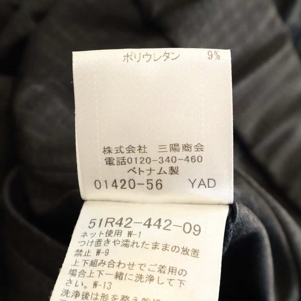 BLACK LABEL CRESTBRIDGE(ブラックレーベルクレストブリッジ) ストレッチスラックスパンツ ブラック 51R42-442-09