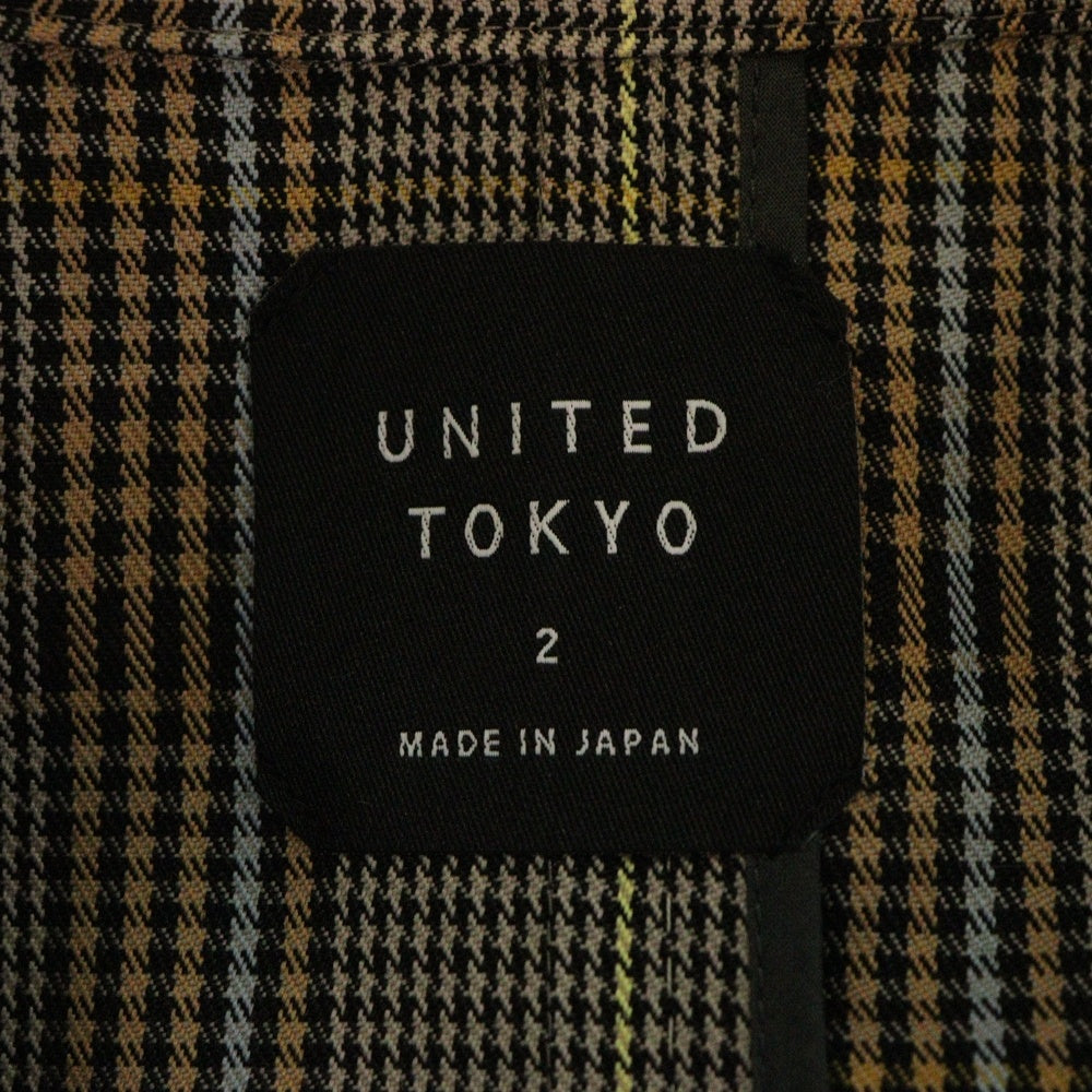 UNITED TOKYO(ユナイテッド トウキョウ) リバースオーバーテーラードジャケット チェック マルチカラー 133253002