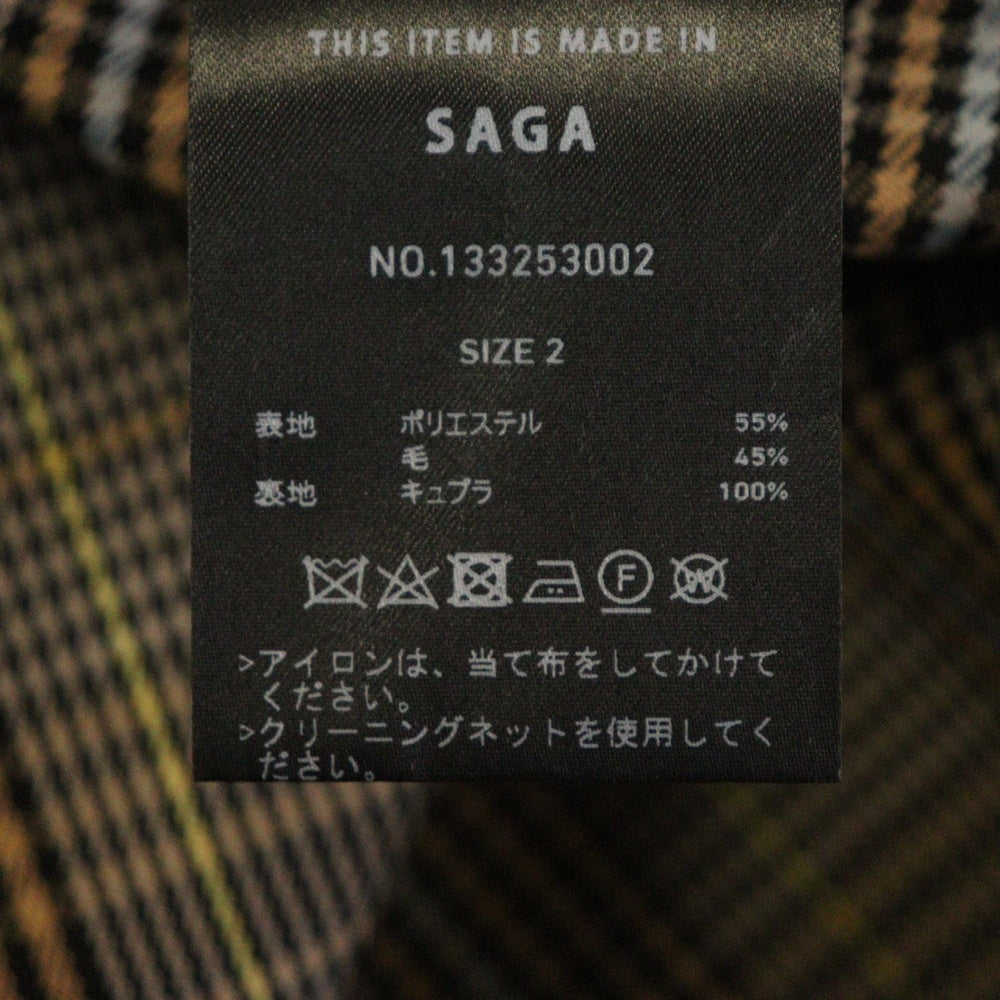 UNITED TOKYO(ユナイテッド トウキョウ) リバースオーバーテーラードジャケット チェック マルチカラー 133253002