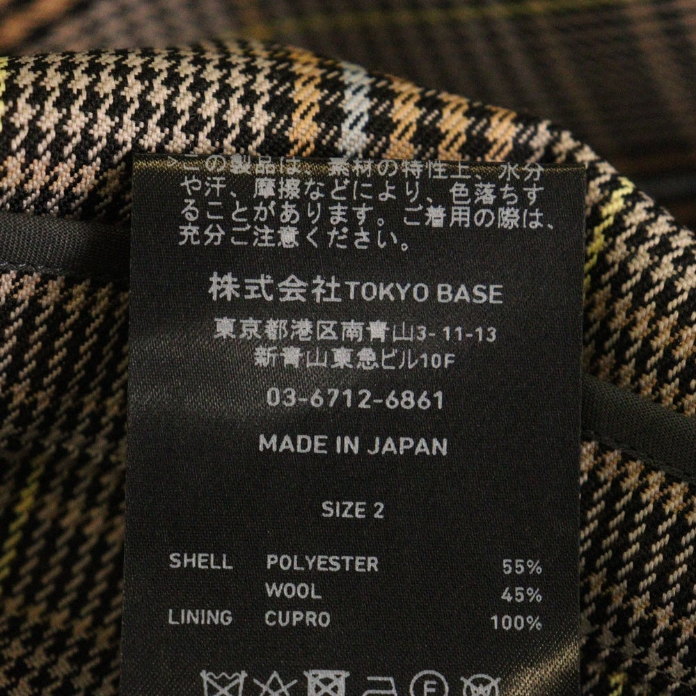 UNITED TOKYO(ユナイテッド トウキョウ) リバースオーバーテーラードジャケット チェック マルチカラー 133253002