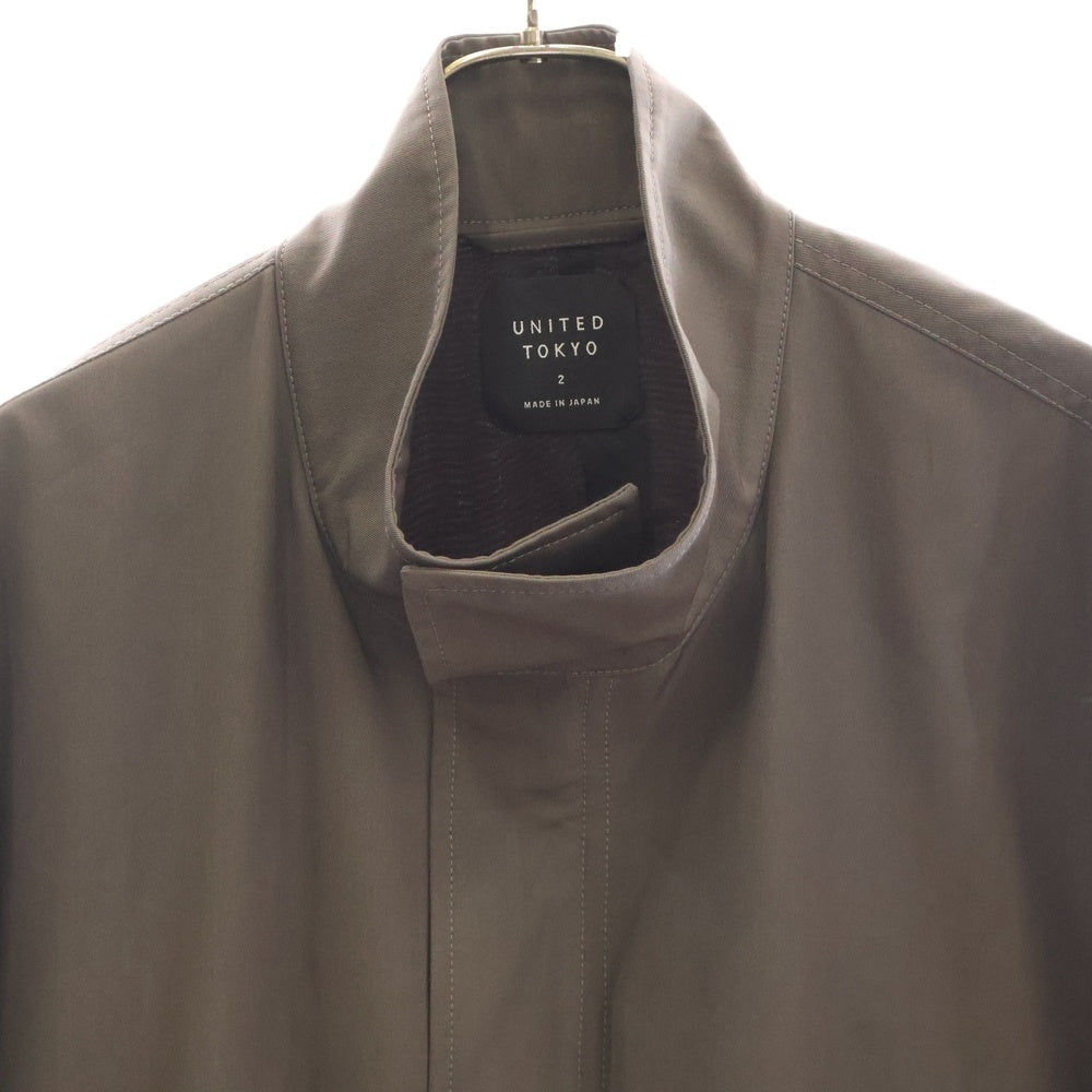 UNITED TOKYO(ユナイテッド トウキョウ) VISTO WOOL 2WAY スタンドモッズブルゾン ジップアップジャケット グレー 134550001