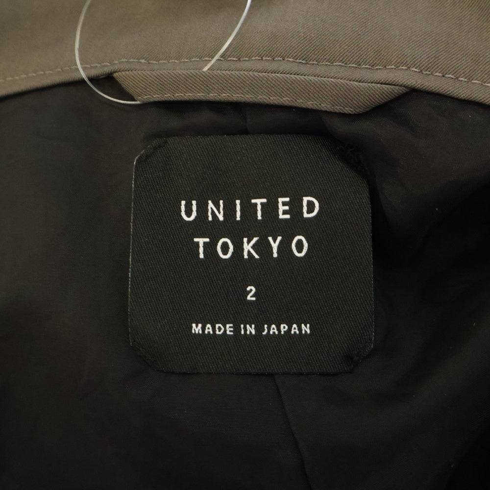 UNITED TOKYO(ユナイテッド トウキョウ) VISTO WOOL 2WAY スタンドモッズブルゾン ジップアップジャケット グレー 134550001