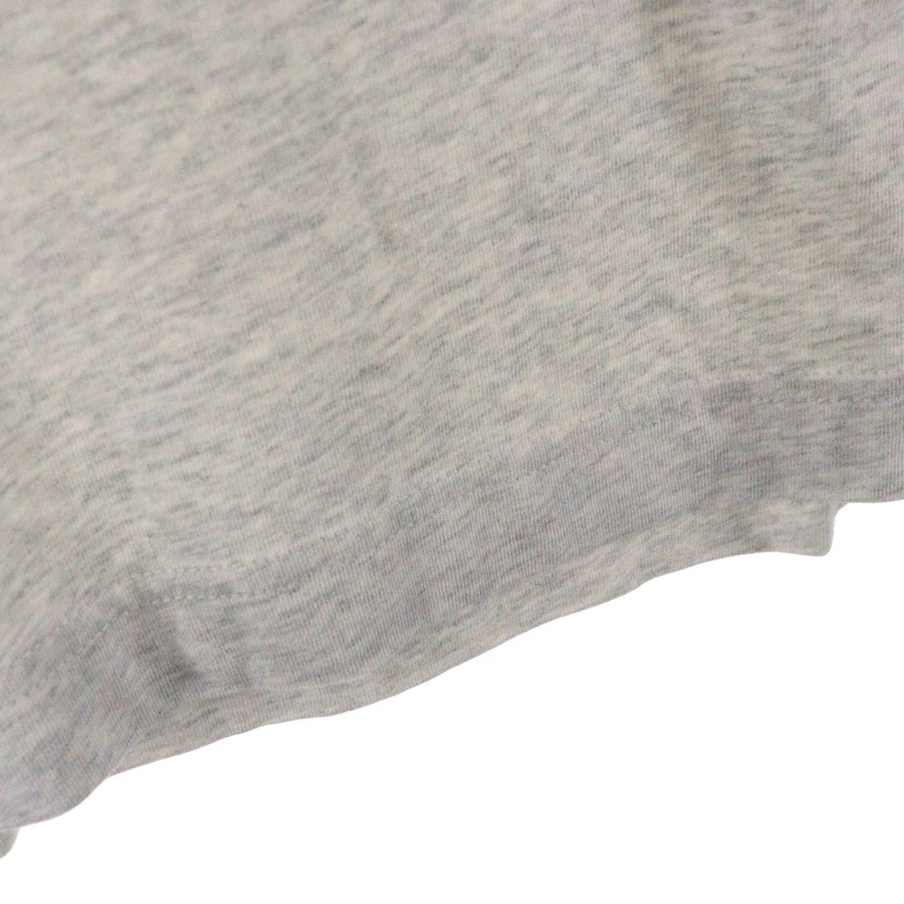 ALEXANDER WANG(アレキサンダーワン) フロントワンポイントロゴプリント クルーネック長袖Tシャツカットソー ロンT グレー UCC3211013