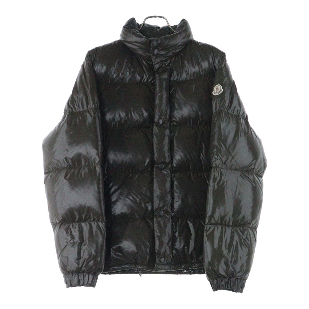 MONCLER(モンクレール) VENISE ベニス 袖ワンポイントロゴ刺繍 ジップアップダウンジャケット グレー 41313